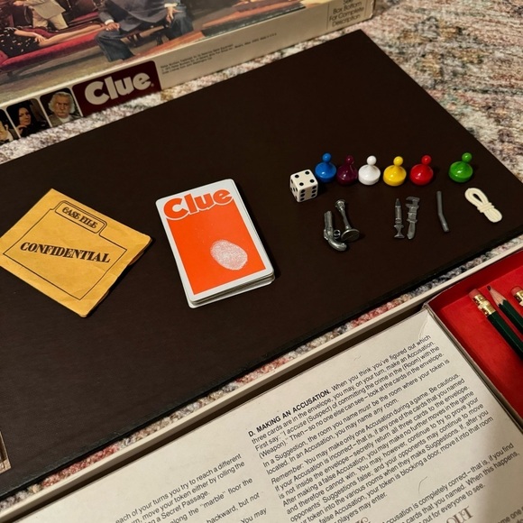 Vintage Parker Brothers 1972 CLUE Board Game - Picture 1 of 7